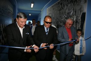 Patronul echipei Universitatea Craiova, Adrian Mititelu i-a invitat pe Mircea Sand si Mitica Dragomir la inaugurarea tribunei oficiale a stadionului "Ion Oblemenco".